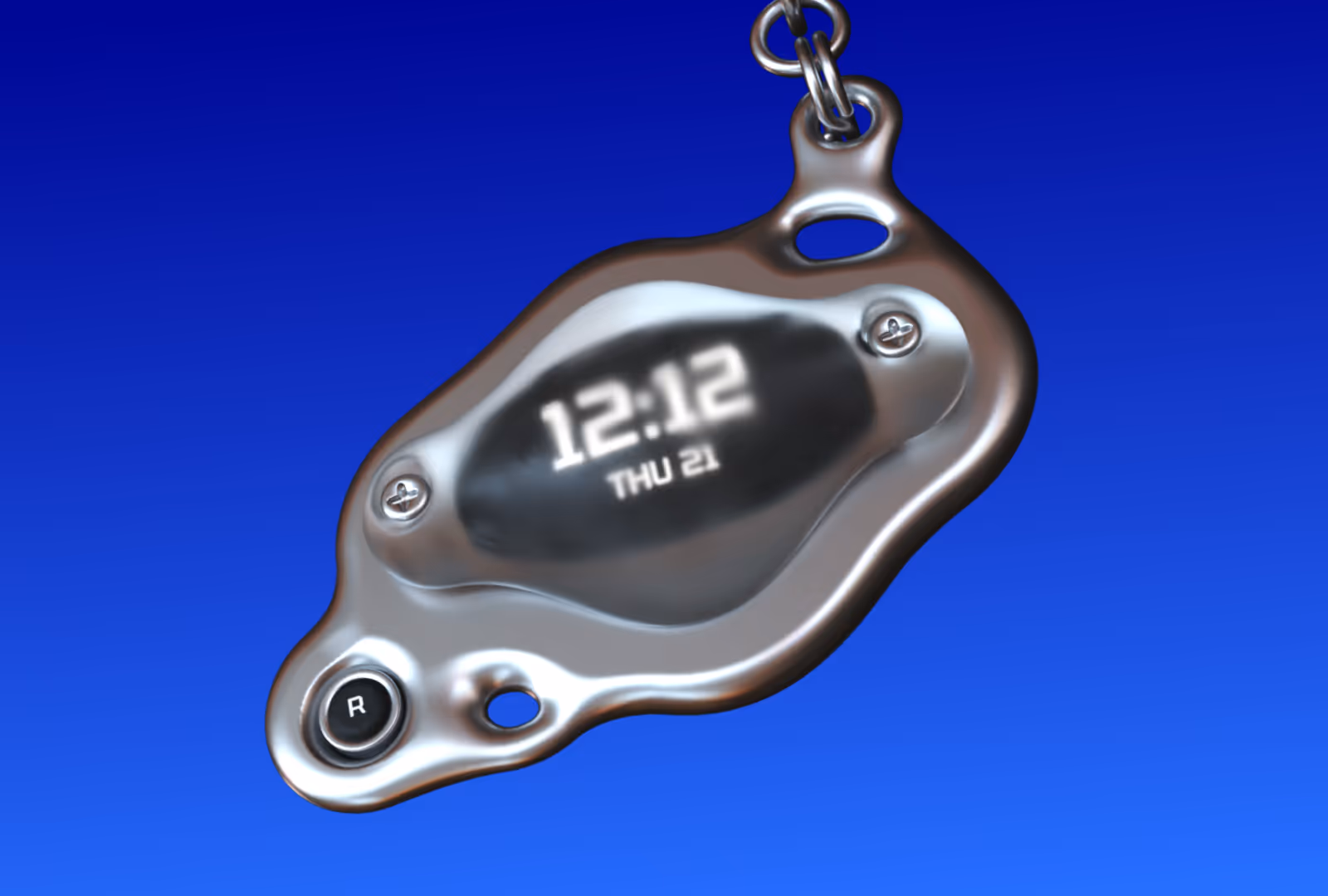 A gooped keychain made in Womp